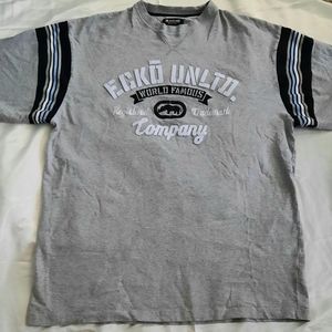 ECKO Unltd. World Famous Company T- Shirt, Gray-Size 2XL